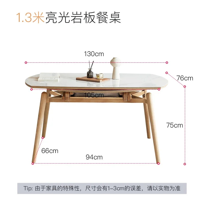 Round Extendable Dining Table Decorations Nordic Games Dining Table Kitchen 6 People Service Muebles Para El Hogar Furniture