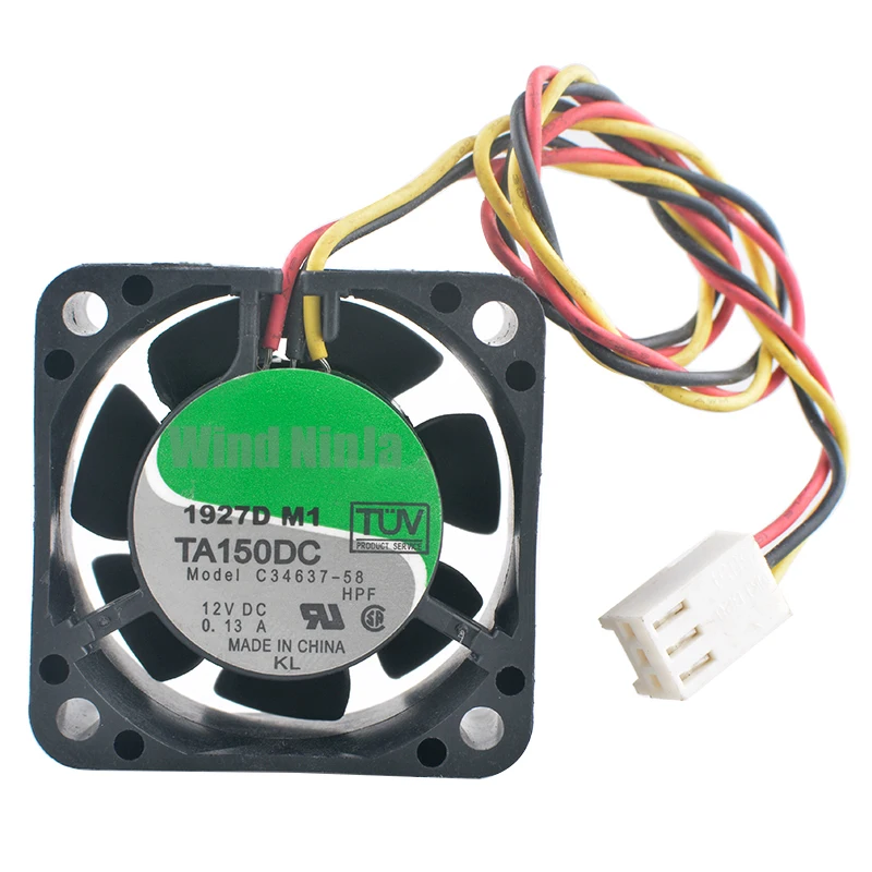 TA150DC C34637-58 4cm 40mm fan 40x40x20mm DC12V 0.13A 3pin Dual ball bearing cooling fan for industrial computer power supply