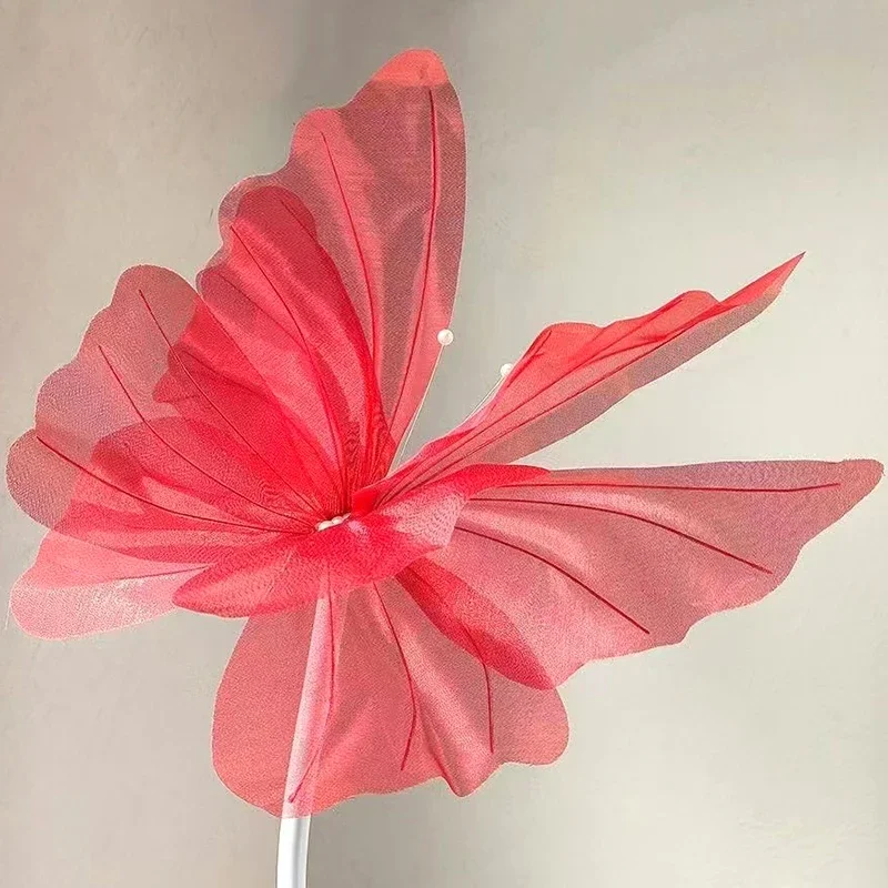 

3D Artificial Butterfly Gauze Outdoor Garden Romantic Crafts Fake Butterfly Valentines Day Wedding Holiday Decoration Supplies