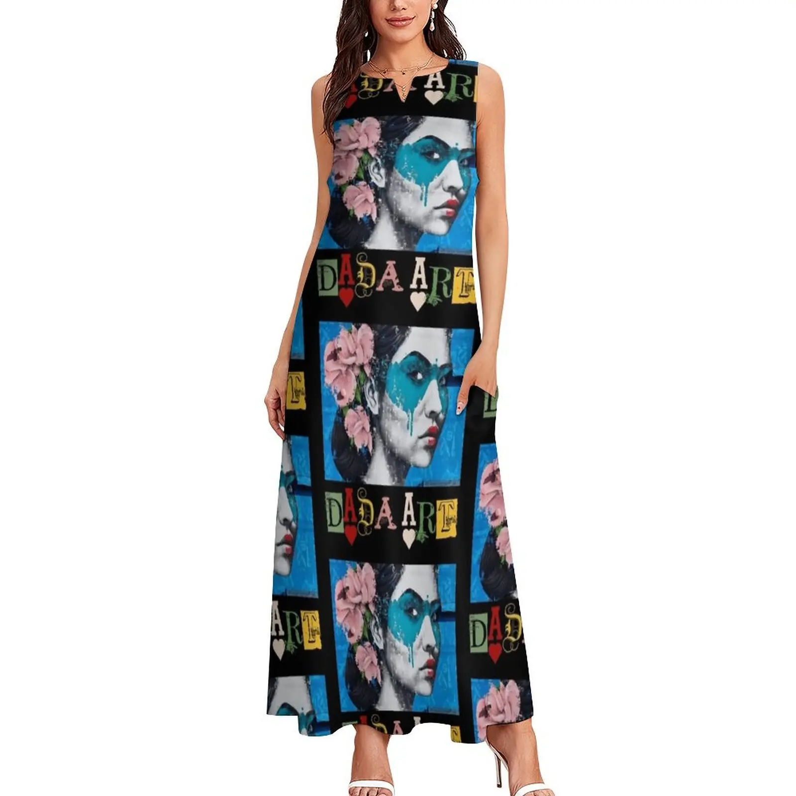 DaDa Art Tribute Dada Art 9 Long Dress summer women's suit Summer women's clothing long dresses for women Dress