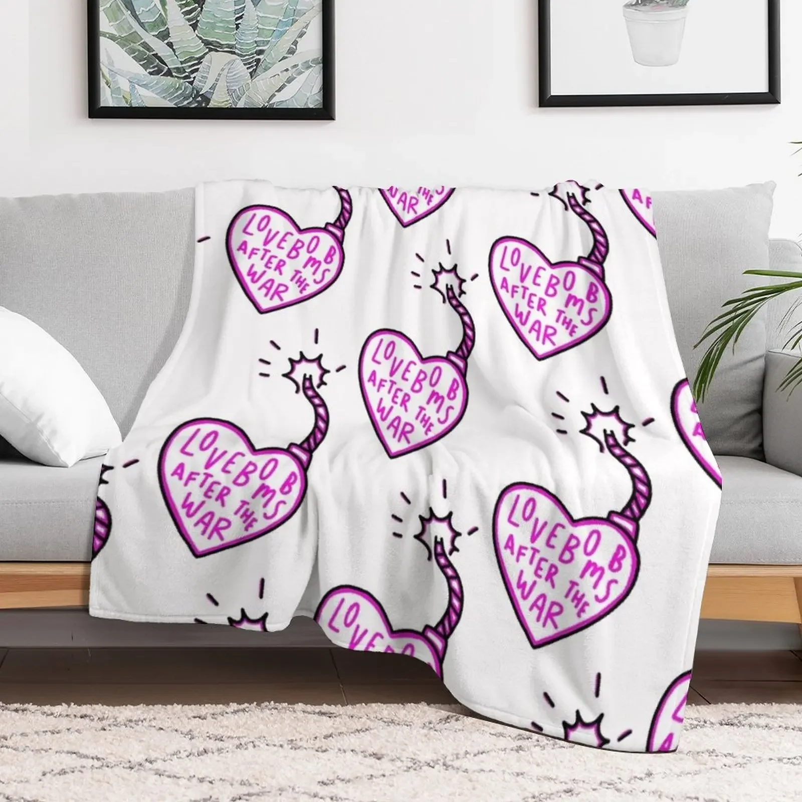 Lovebomb Nessa Barrett Throw Blanket Decorative Sofa Luxury St Blankets