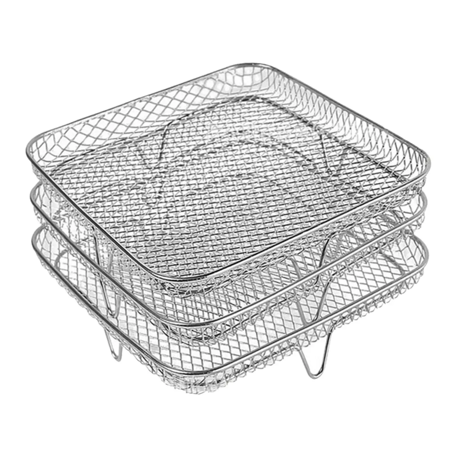 가정용 오븐 로스팅용 스테인레스 스틸 3단 에어프라이어 랙 스팀 랙