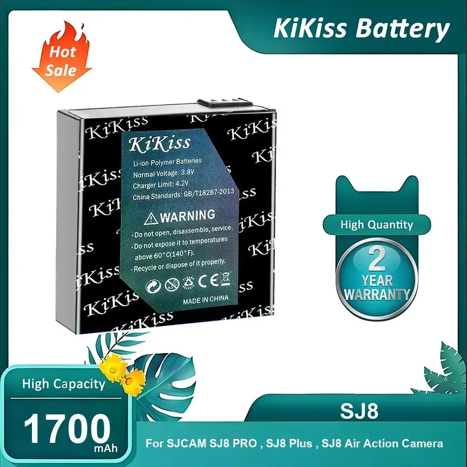 

Высокопроизводительный аккумулятор для экшн-камер SJCAM SJ8 PRO, SJ8 Plus, SJ8 Air, SJ8, 1700 мАч