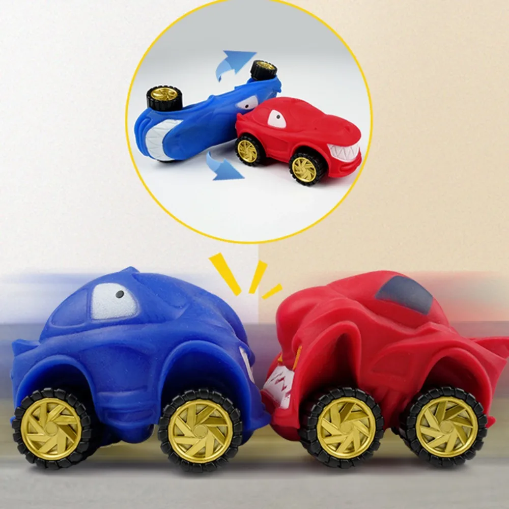 Squeeze Shark Stretch Car Toy with Wheel High Elasticity Stretching Car Sliding Toy Slow Rebound Soft Cartoon Fidget Toy