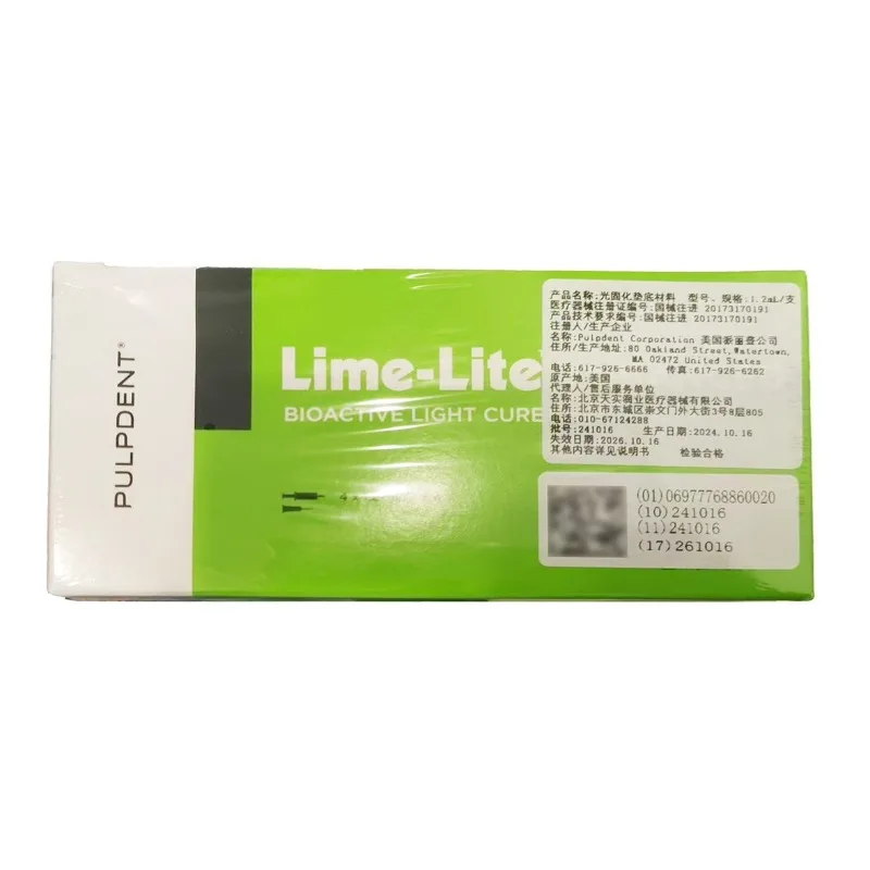 Dental Material Lime Lite Light Curing Base Liner Filing Material Dental Hole Baseliner Light Curing Calcium Hydroxide Material