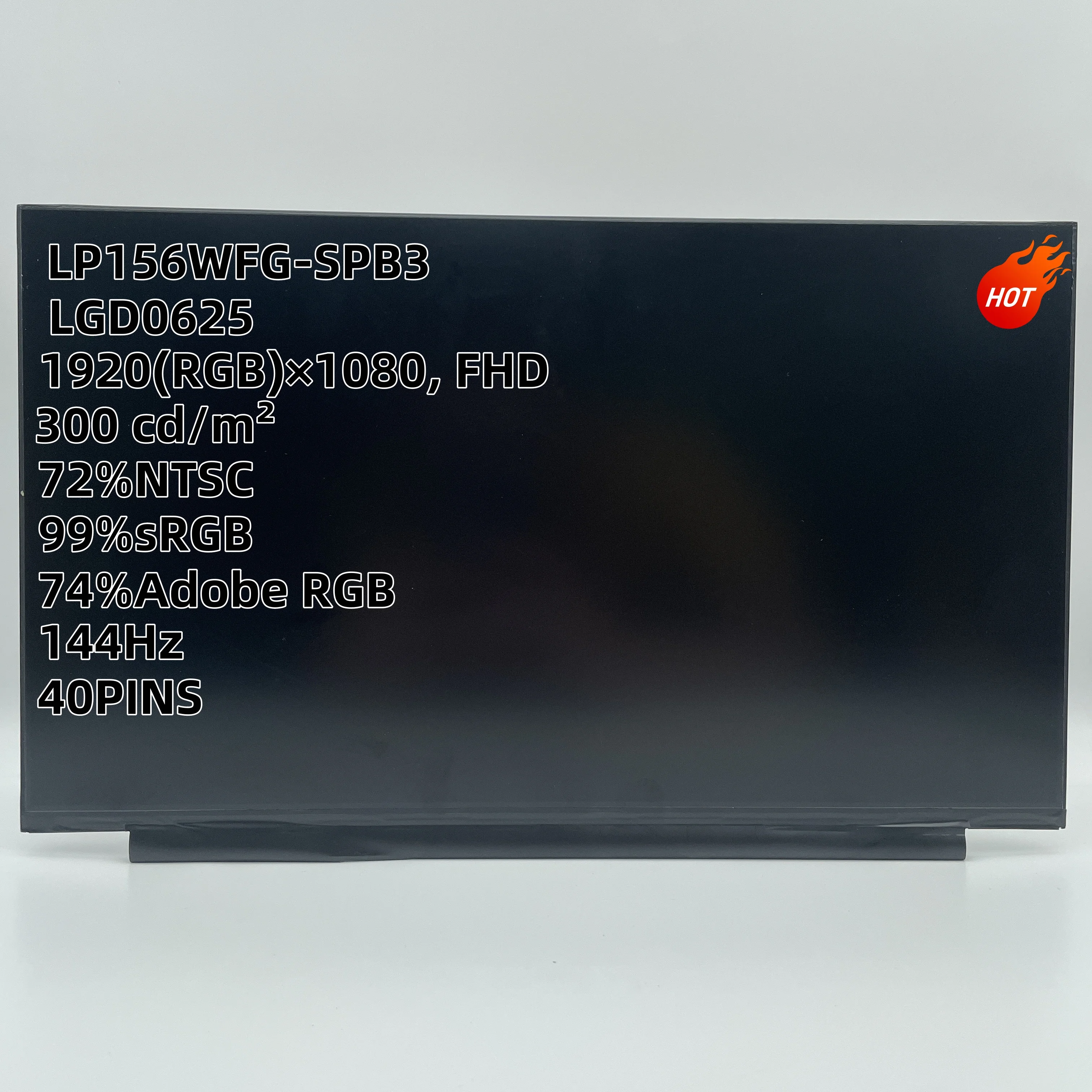 LGD0625 LP156WFG-SPB3 BOE0633 LP156WFG-SPB4 LGD05FE LP156WFG-SPF6 144Hz 40PINS FHD IPS LCD LED Screen Matrix 1920*1080