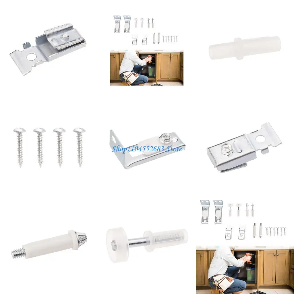 

Y6GD Upgraded Hardware Set Bifold Door Hardware Repair set Convenient Repair set Simple Installation for Garage & Barn Access