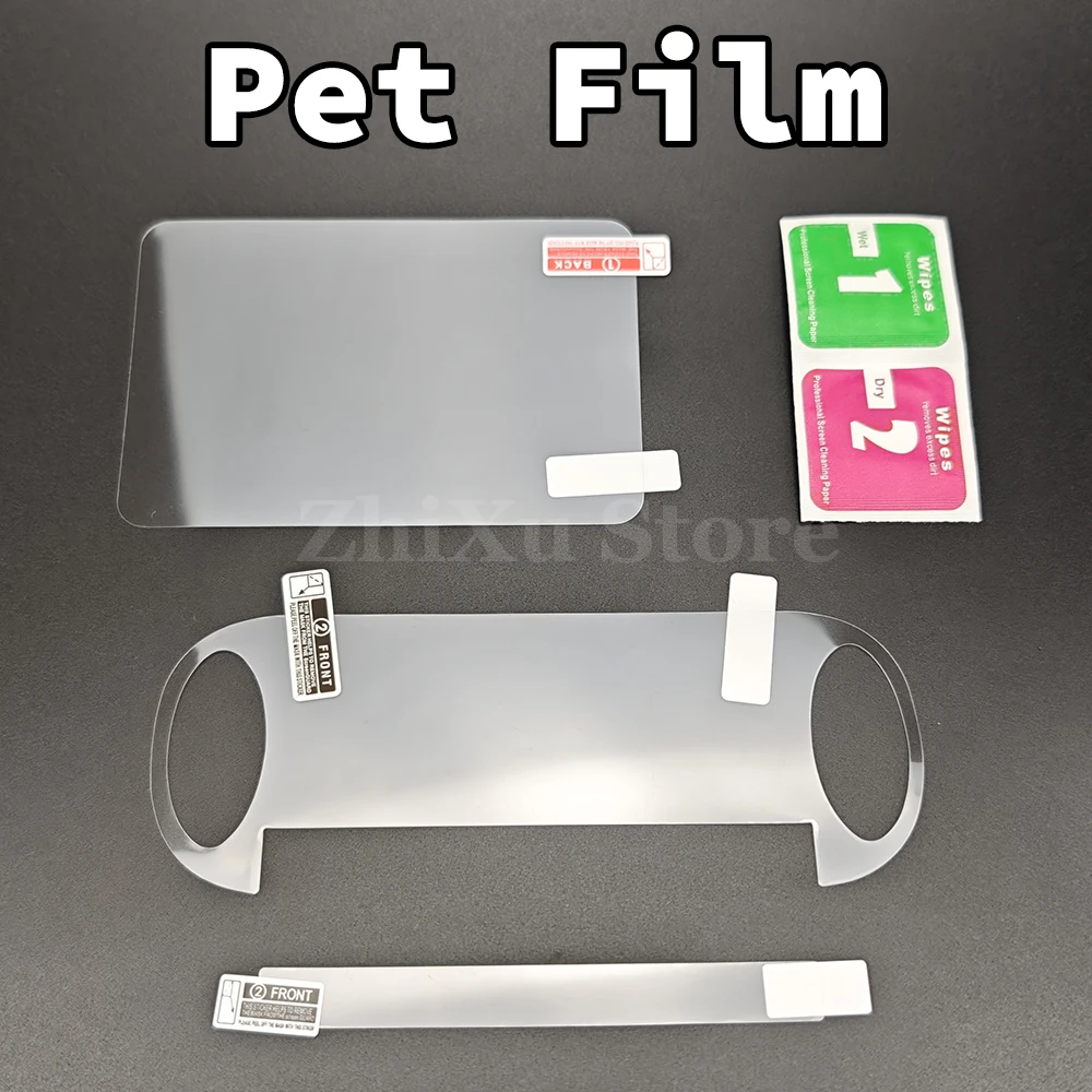 1set Clear Crystal Protective Case For PS Vita 1000 Top Bottom PET Protection Films Transparent Housing Cover for PSV 1000 Game image 5