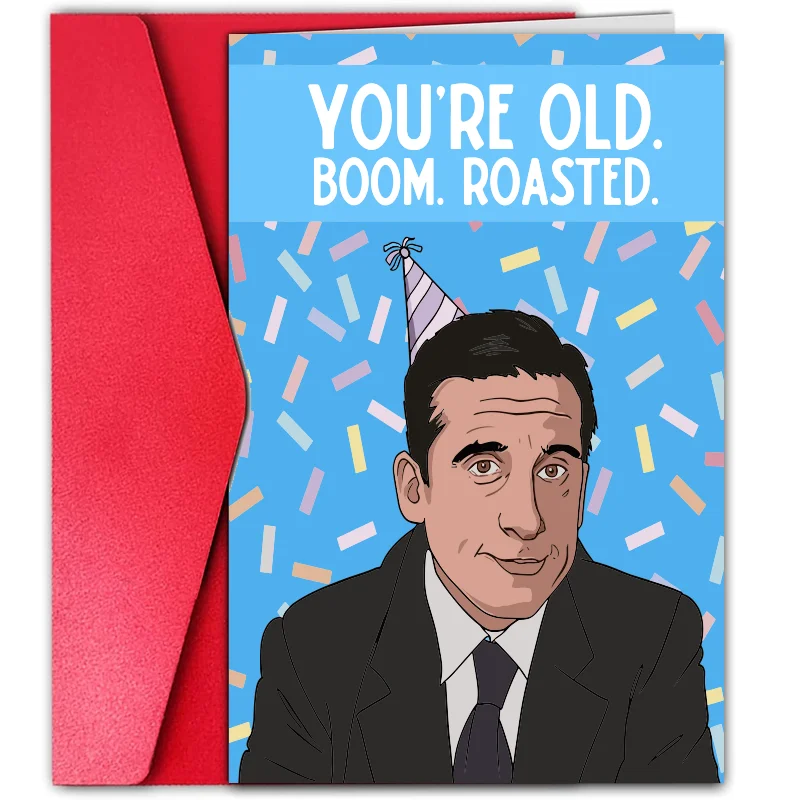 1 pc, funny birthday card, suitable as a funny birthday gift for family, friends, colleagues, parents.