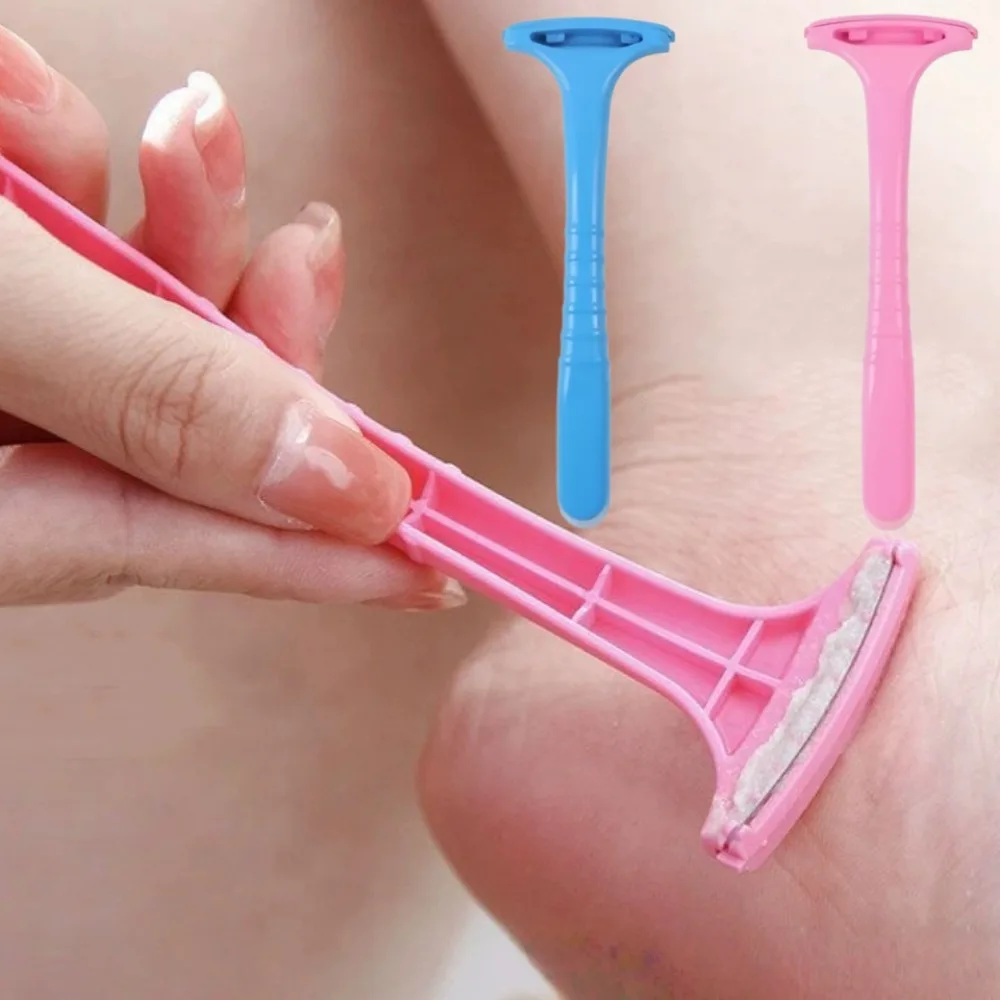 Removedor de Calos de Plástico para Pés, 2 Peças, Ferramenta de Cuidado com a Pele, Raspador Portátil para Pedicure, para Beleza dos Pés em Casa