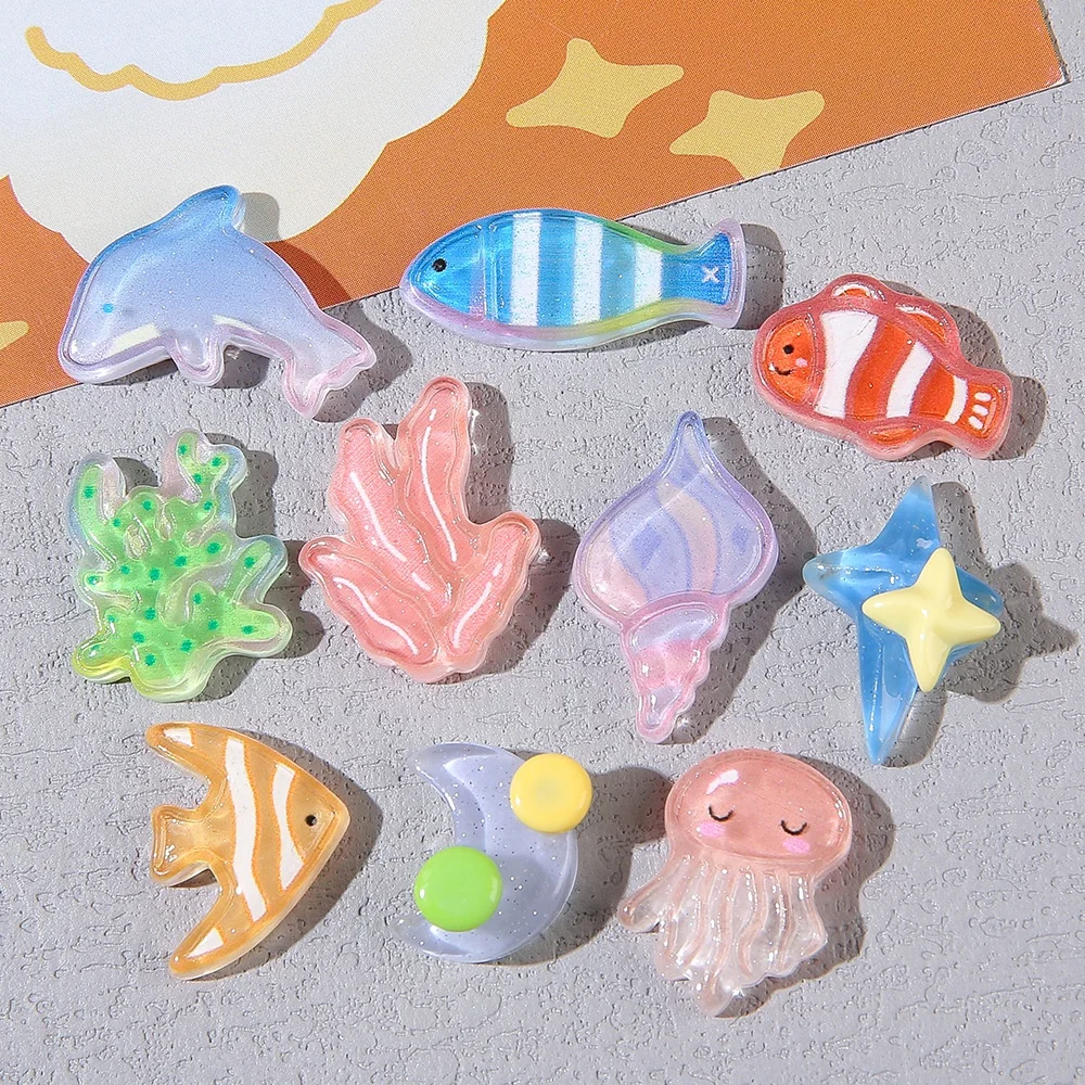 10Pcs Shining Shell…