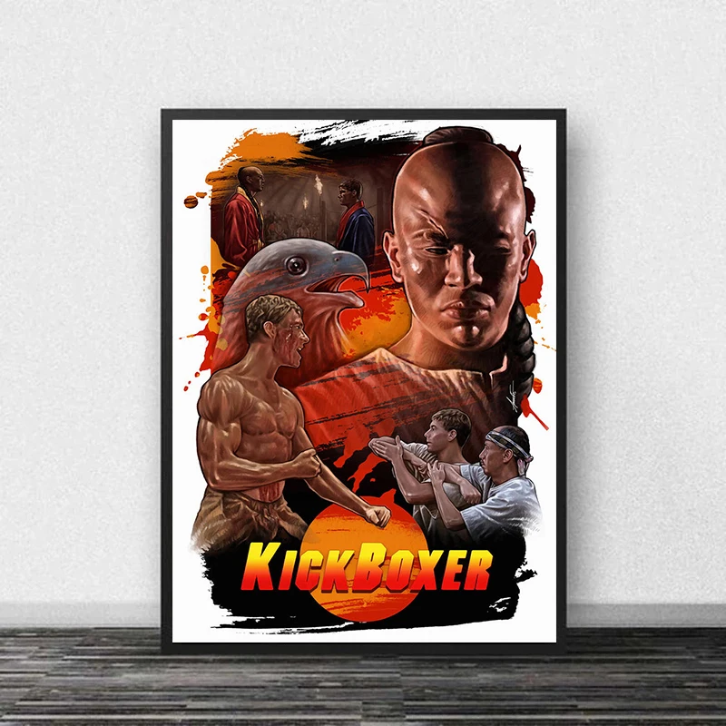 Classic Movie Kickboxer Jean-Claude Van Damme Lionheart Prints Flim Poster Canvas Painting For Living Room Home Decor Gift