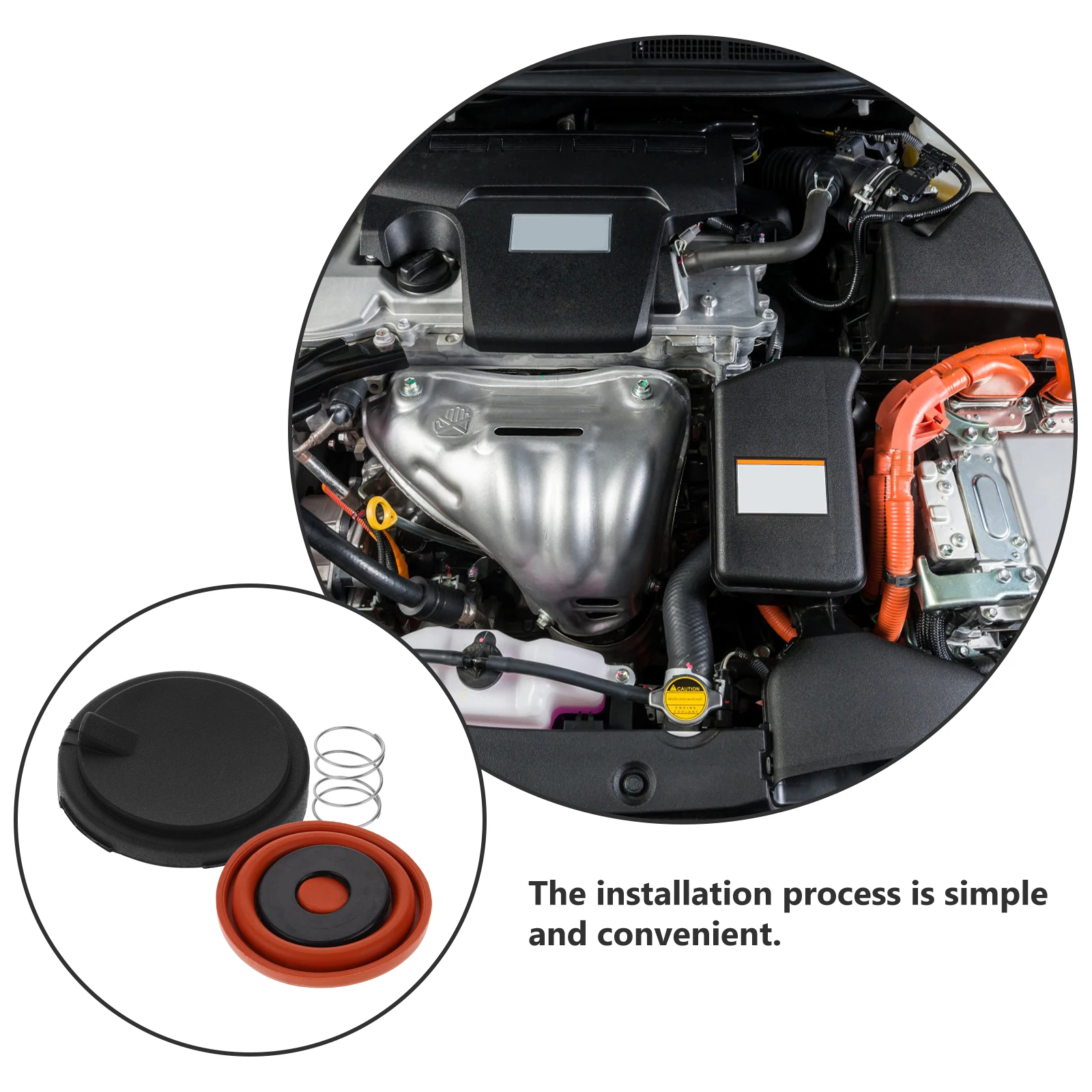 

1 set 1 Set Car Valve Cover Repair Kit Engine Membrane Spring Replacement Durable Rubber Plastic Material Easy Install Efficient