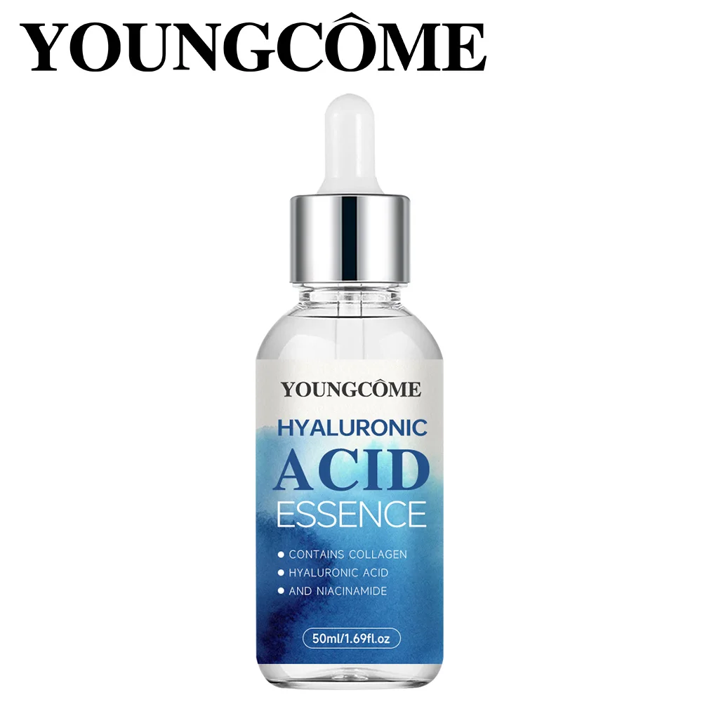 Youngcome hidratante brilho vitamina c ácido hialurônico soro facial encolher poros desbotar linhas finas endurecimento rosto soro