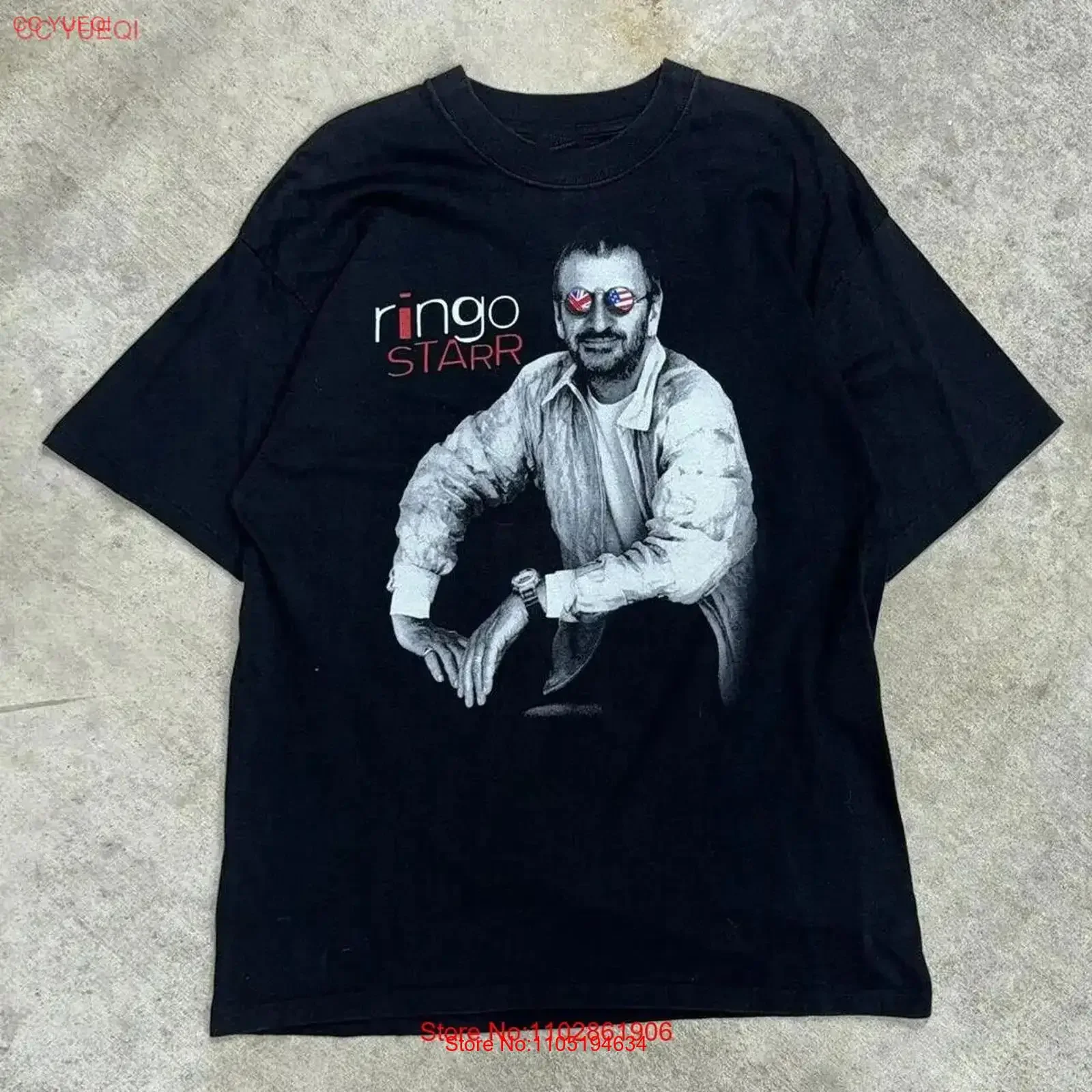 Trend Ringo Starr and His All Band Cotton Size S To 4XL T Shirt BL149 vintage Washed Comfortable Stretched fashion Casual Soft