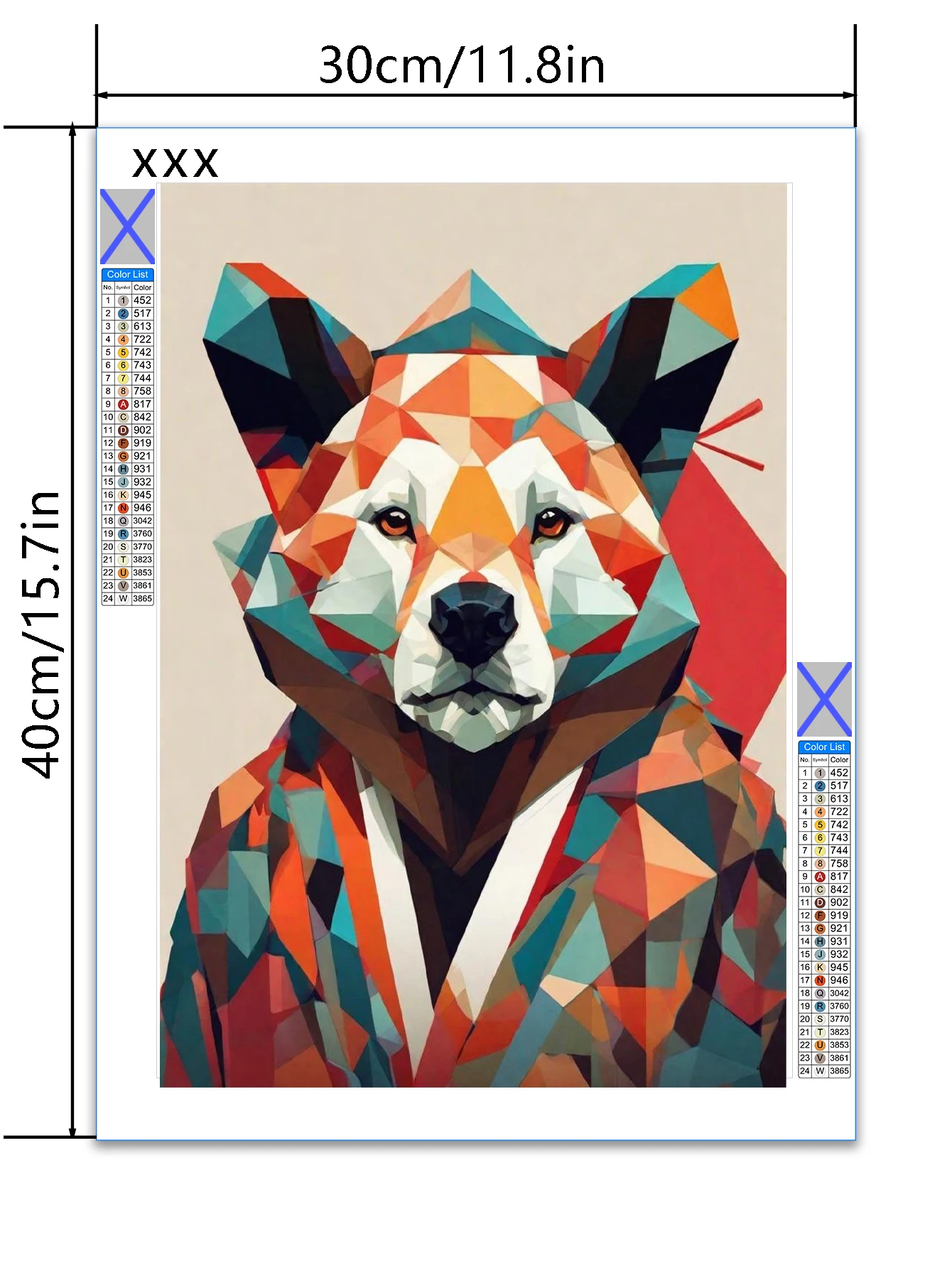 1 قطعة تلوين الدب DIY الماس اللوحة، DIY الماس اللوحة مجموعة الملحقات، مناسبة للمعيشة المنزلية #3