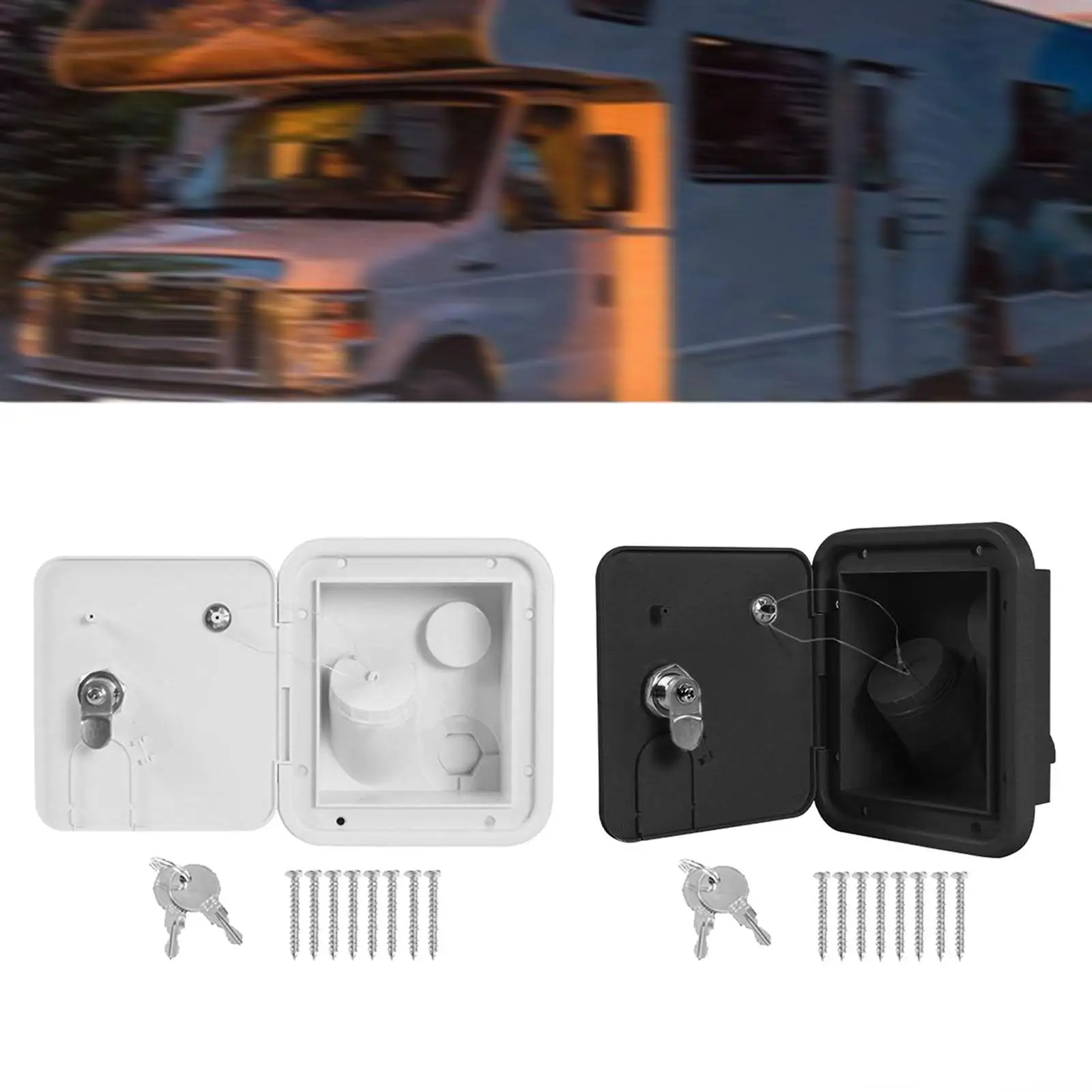 

Крышка для захлопывания воды с функцией удержания воды, легко устанавливаемая, для подачи пресной воды в автодома, прицепы, лодки, автомобили