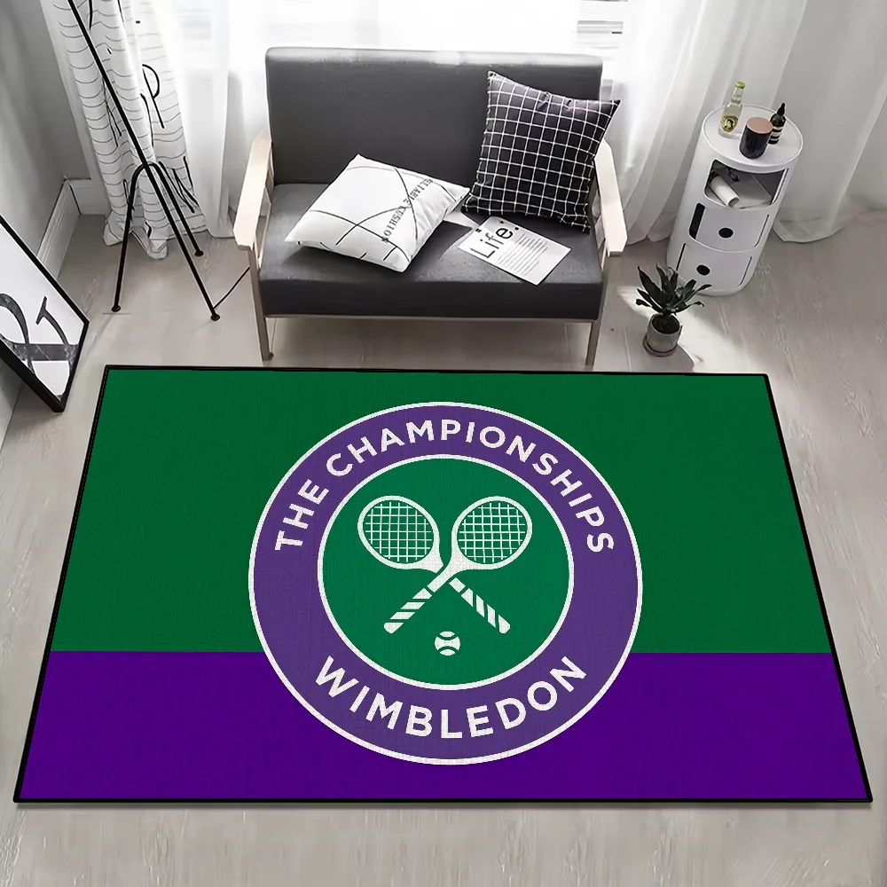 

Коврик Wimbledon Championships — противоскользящий коврик ручной работы с тафтингом для кухни, спальни и гостиной, теннисного декора