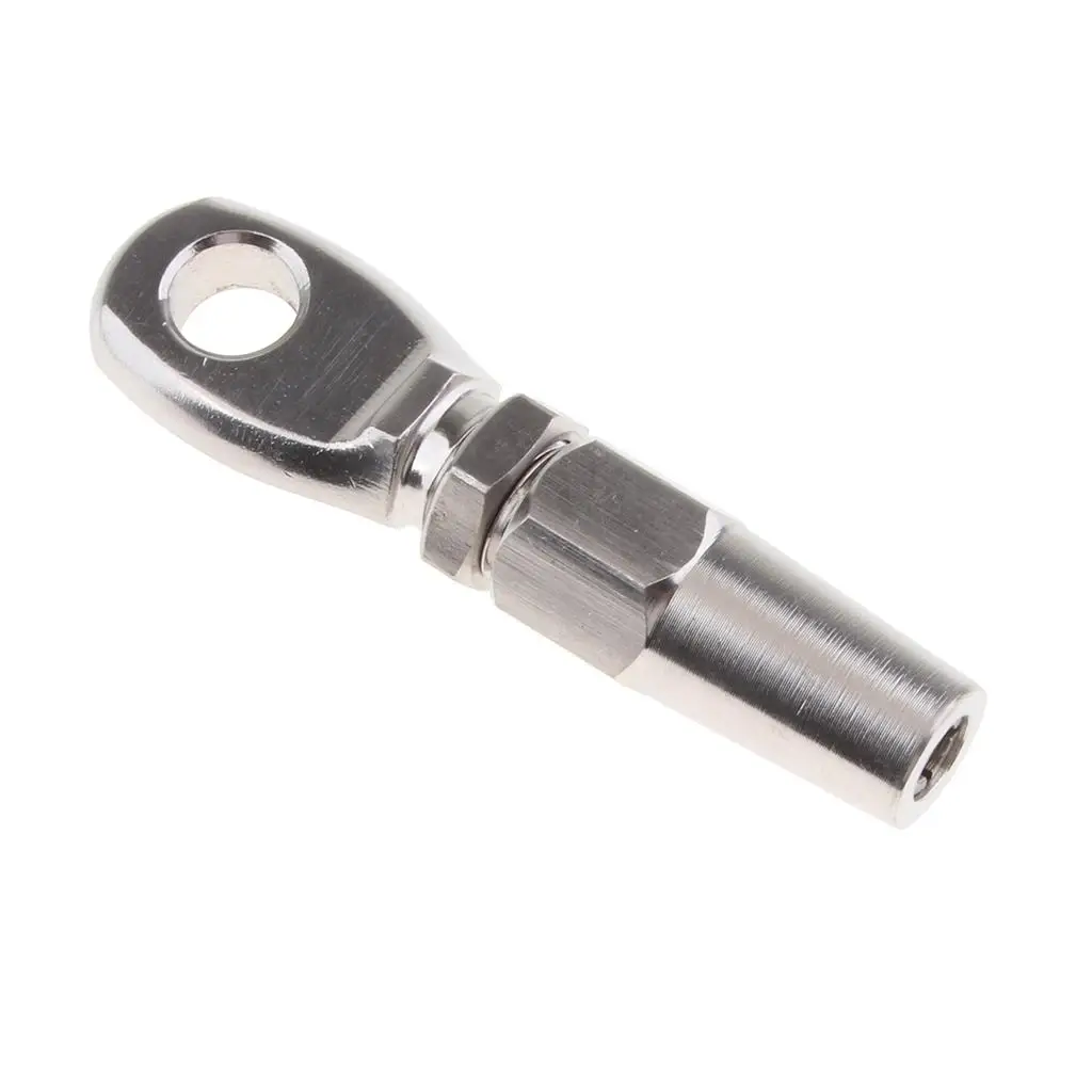 1 Pcs Marine 316 Stainless Steel Swageless Eye Terminal for 6mm Wire Rope for Boat Yacht Wire Cable Etc Boat Hardware