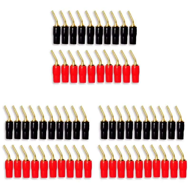 bnvn-30-pair-2mm-バナナプラグ-ピンネジ式、オーディオスピーカーケーブルコネクタ-銅金メッキ