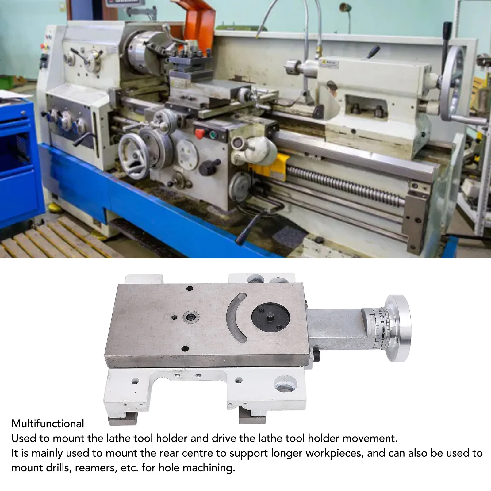 

Mini Lathe Milling Slide Adjustable Working Position Mini Lathe Bed Assembly Erosion Resistant Wide Compatibility for Industry