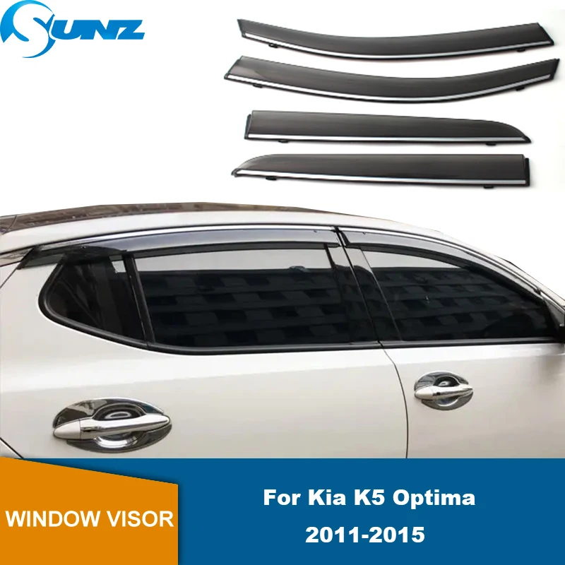 

Car Window Visor Guard Vent Weather Shield Window Visor For Kia K5 Optima 2011 2012 2013 2014 2015 Window Weatherproof Deflector