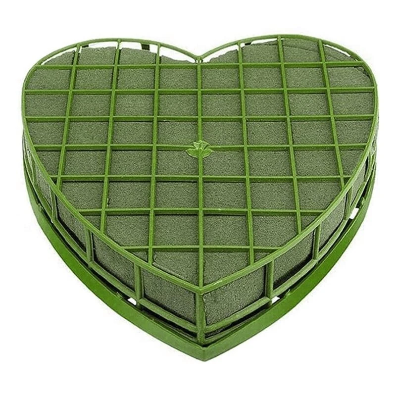 

Свадебный автомобиль в форме сердца, цветочная пенопластовая клетка с присоской, зеленый пенополистирол, мокрый цветочный блок,