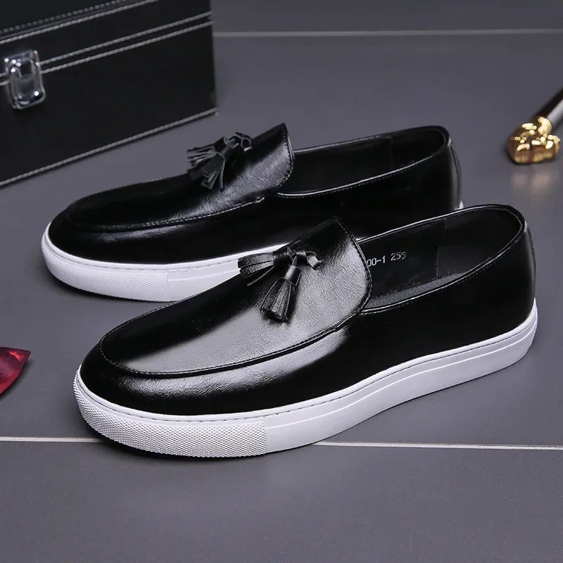 Summer Cross-Border Plus Size Board Shoes Men's Korean Version, One Foot Lazy Casual Leather Shoes European Station Men's Shoes