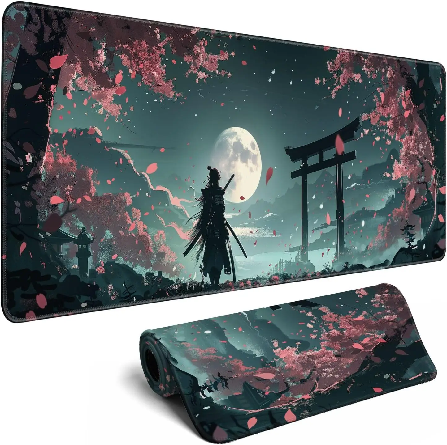 Skull mousepad Japanese Ukiyoe mouse mat XL anime large mousemat suitable for gaming large mousepads non-slip large computer pad