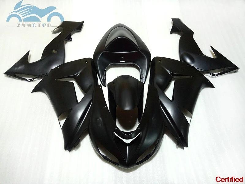 

Полный комплект обтекателей для мотоцикла Kawasaki Ninja 2006 2007 ZX10R, комплект обтекателей послепродажного обслуживания 06 07 ZX 10R, черные матовые детали