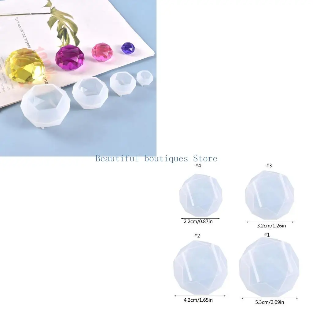 

U4LF Desktop Ornaments Silicone Mould Handmade DIY Crafts Diamond Jewelry Casting Mold Handicrafts Crystal Epoxy Resin Mold