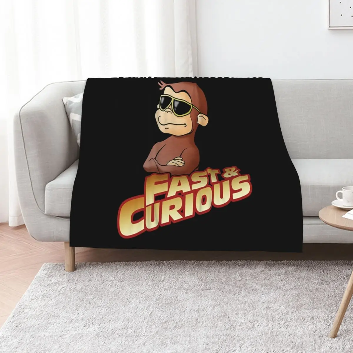 

Curious George T-ShirtFAST AND CURIOUS V2 Throw Blanket Single Decorative Beds blankets and throws Luxury St Blankets