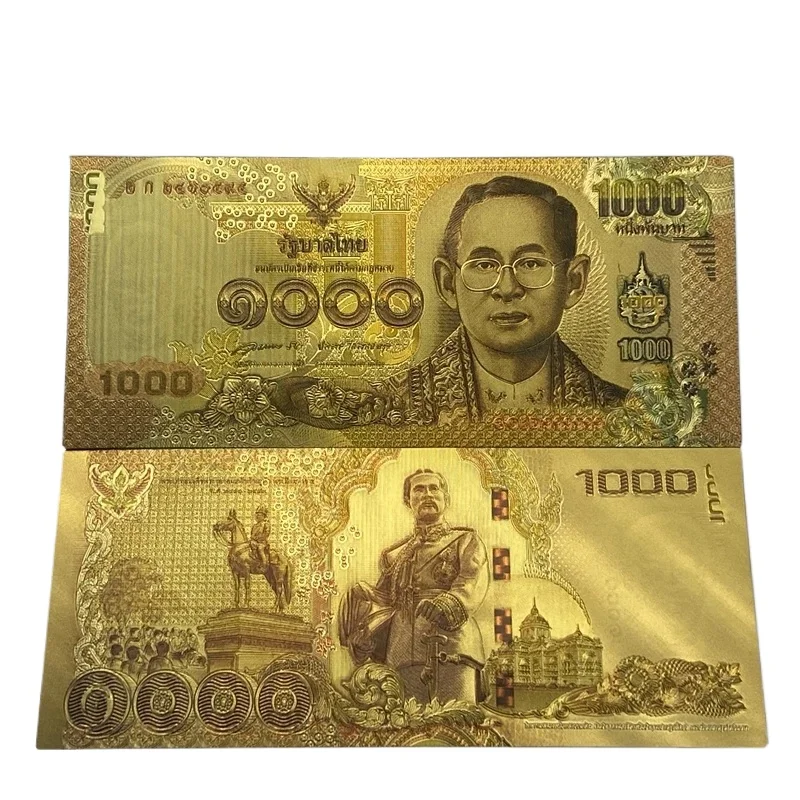 

Wholesale Colorful Thailand Banknote 50 Baht Money Plated Gold Fake Thailand Notes For Souvenir Gifts And Free Shipping