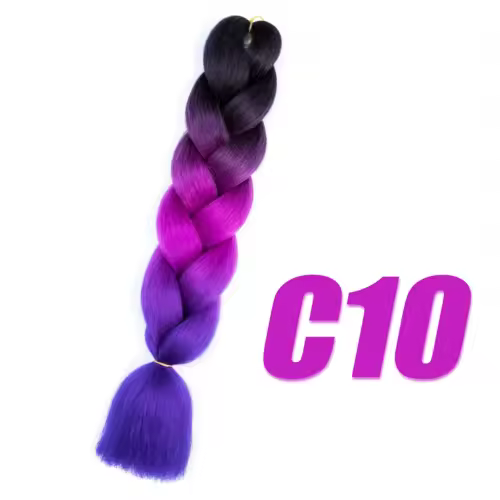 Synthetic Kanekalon Crochet Hair Braiding Hair Pre Stretched Curly Jumbo Braids Extensions Hair Accessories For Girls Braids - Image 55