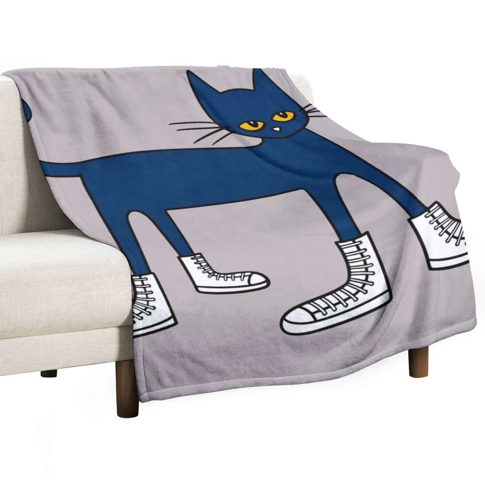 

Pete the Cat: I Love My White Shoes Throw Blanket Thin Blanket Large Blanket Blanket Sofa