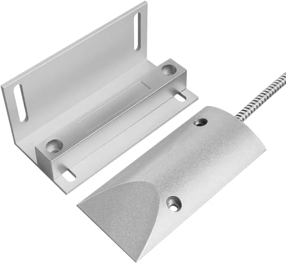 Wired Magnetic Garage Door Sensor gate opening alarm With Bracket garage door opening sensor For Residential Overhead Doors