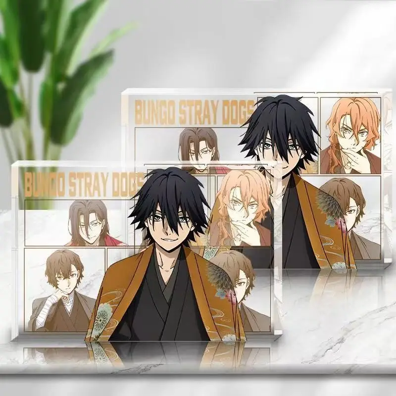 Bungo Stray Dogs Nakahara Chuuya Cartoon Cosplay Acrylic Anime Photo Rrame Card Brick Stand Figure Plate Desktop Decor Gift - view 5