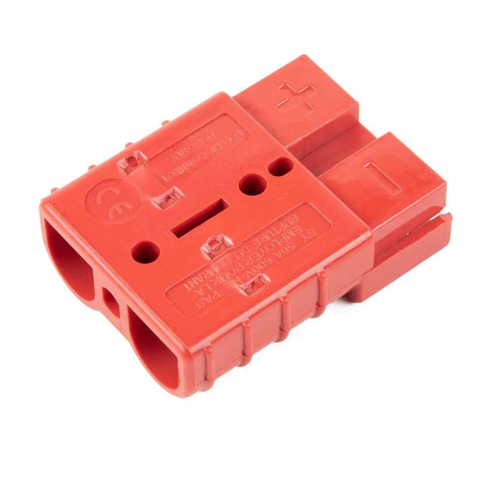 

Suitable For High End Vehicles 2PCS For Anderson Style Plug Connectors 50AMP Grey/Red 12 24V 6AWG DC Power Tool
