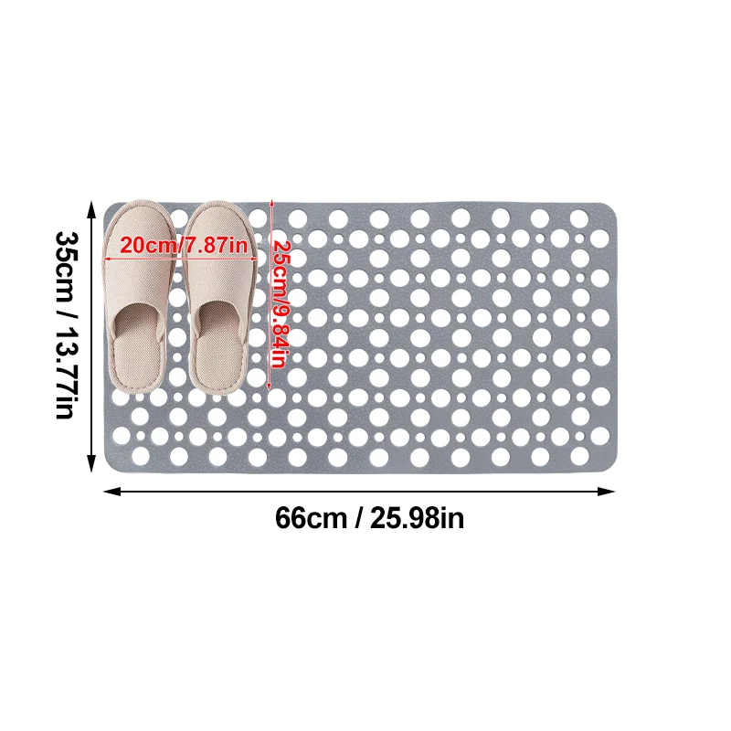 Eco-friendly PVC Waterproof Bath Mat,Safe Suction Massage Mat,Non-slip Shower Mat,Non-slip Bath Mat for The Elderly Kids