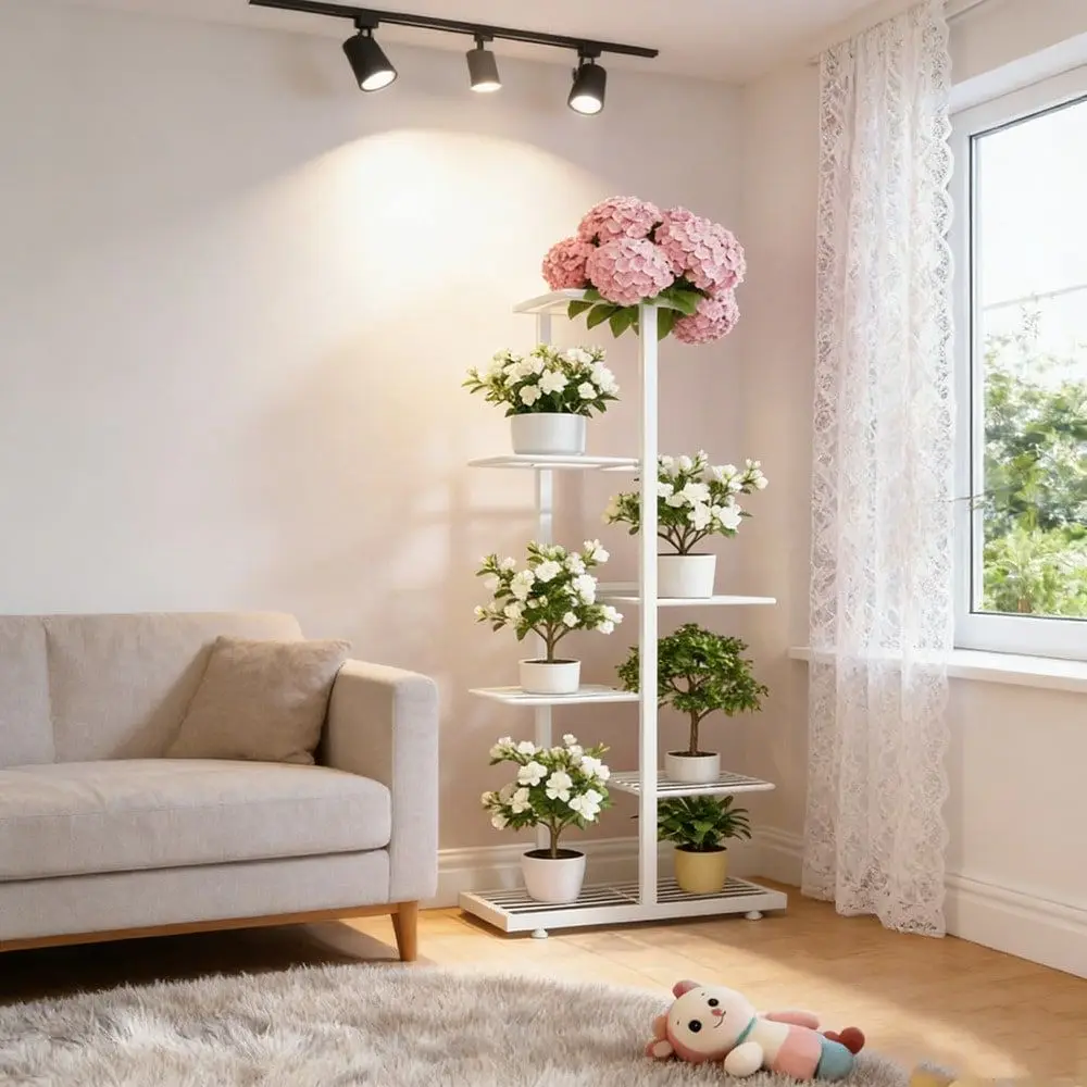 

3 4 5 67Tier Plant Stand, Iron Flower Stand,HeavyDuty Metal Frame, Metal Flower Stand, HighAngle MultiTier Plant Rack, Indoor O