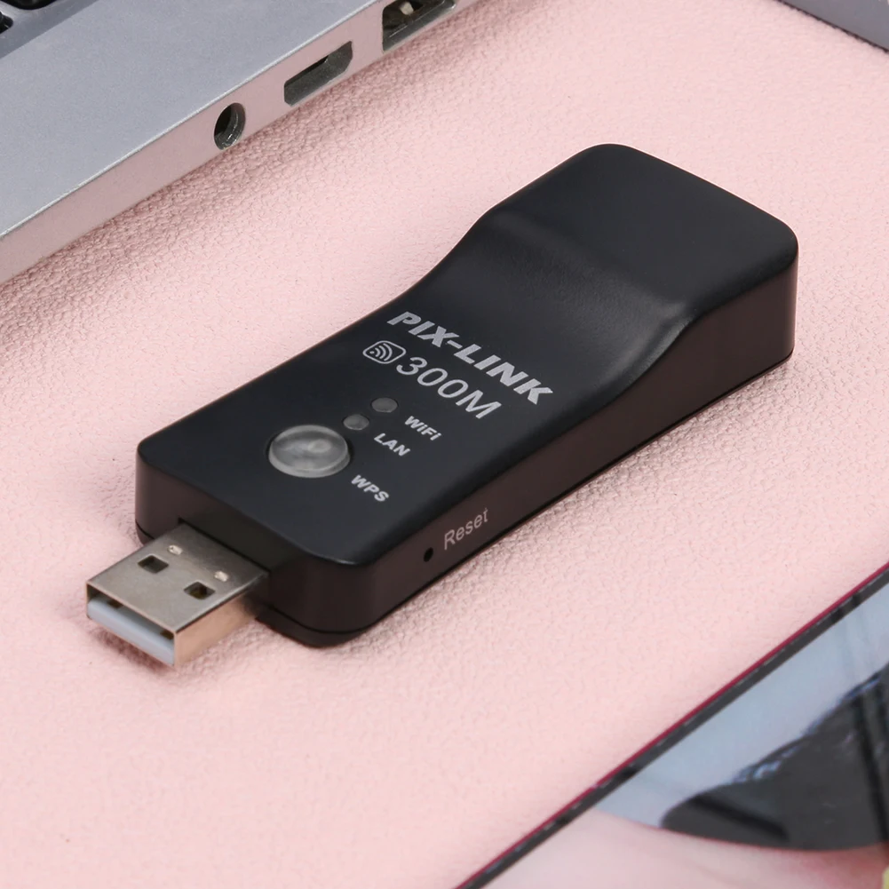 USB TV WiFi Dongle Adapter 300Mbps Universal Wireless Receiver Network Card RJ45 Delicate Design  WiFi Adapter