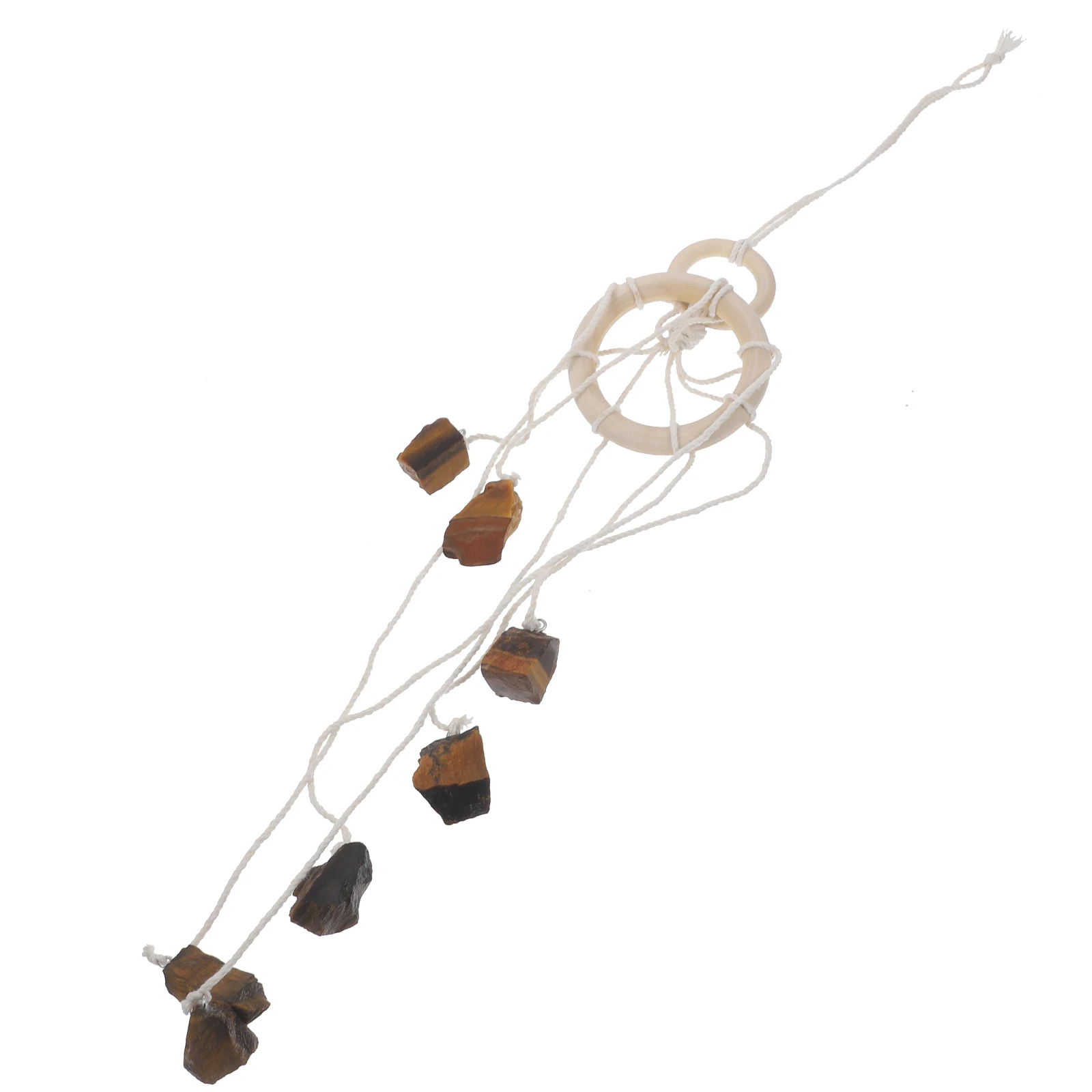 

Crystal Wind Chime Decorative Home Balcony Hanging Chakra Stone nament Craft Gemstone DIY Party Festival