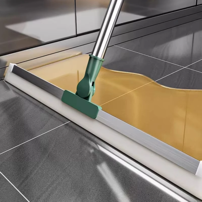 Magic Silicone Scraper Broom Telescopic 180°Rotation Household Mop Pet Hair Dust Squeegee Wiper for Home Bathroom Floor Cleaning