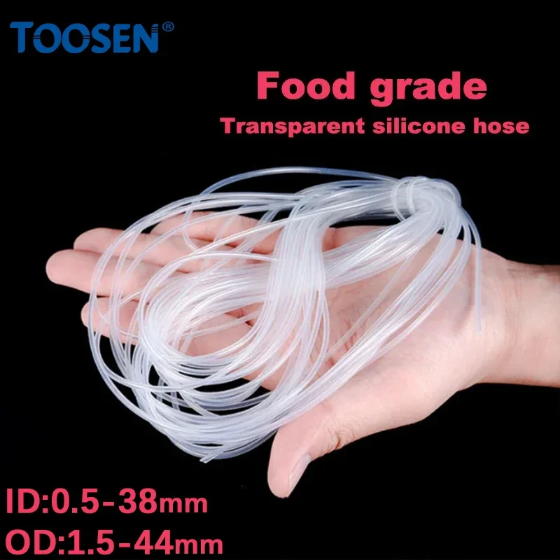 

Food Grade Transparent Silicone Hose Odorless High TEMP Resistan Household Water Pipe Laboratory Flexible Nontoxic Silicone Tube