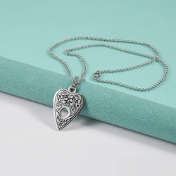 1pc GOODBYE Necklace, Punk OUIJA Necklace For Men, Five Star Moon Heart Necklace