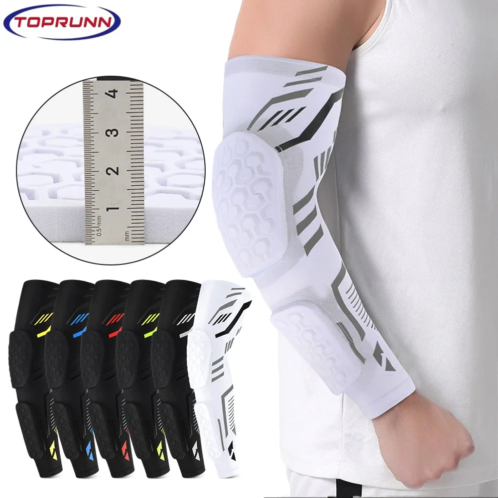 

1PCS added Arm Sleeves Crashproof Elbow Forearm Pads Compression Protection Support for Basketball Volleyball