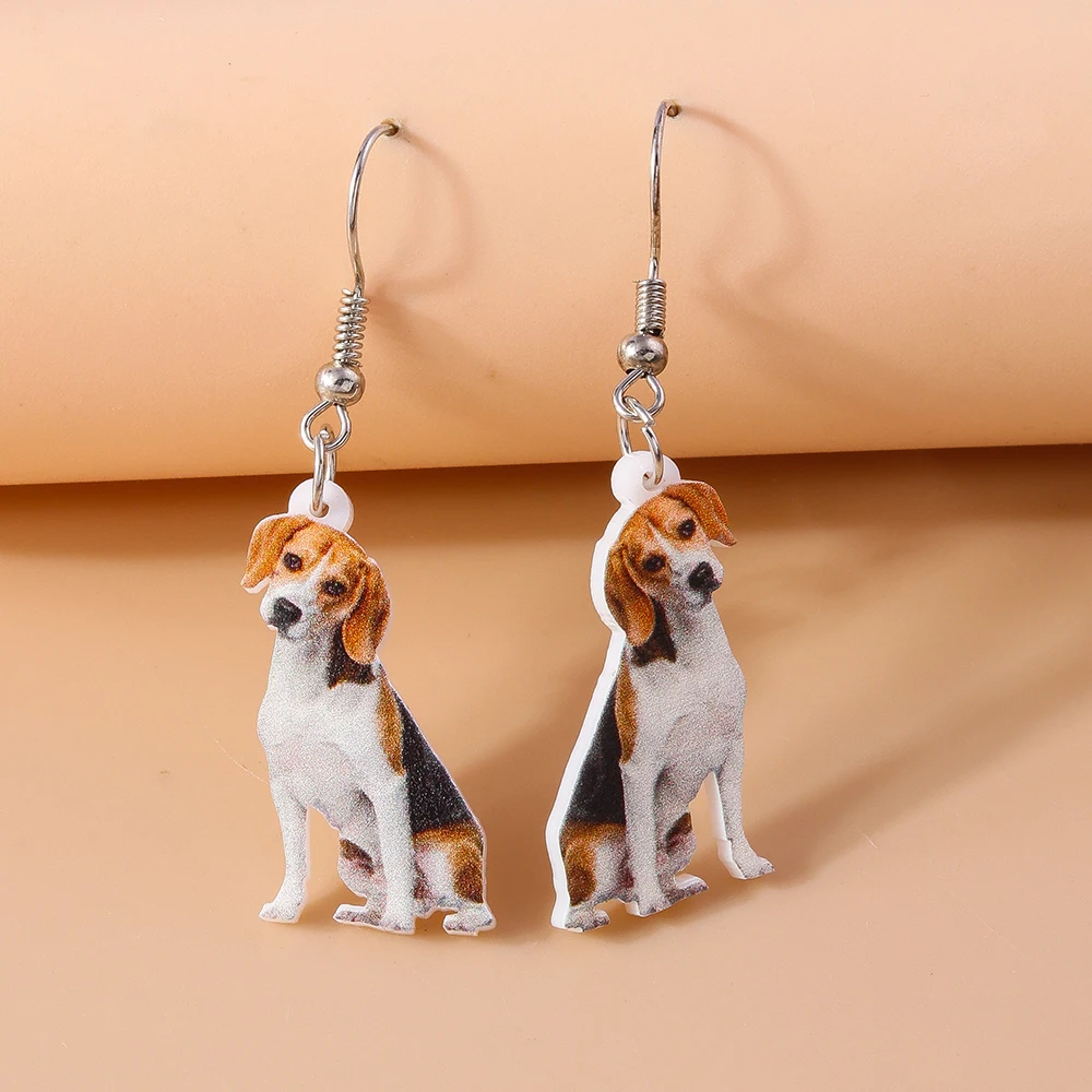 Aihua neue lustige Acryl Tier Ohrringe niedlichen Küken Maus Katze Labrador Hund Kaninchen Kuh Zebra Ohrringe für Frauen Schmuck Geschenke – Detail 5