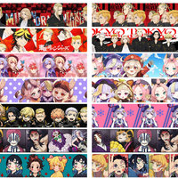 DHK 50yards Japanese Cartoon Anime Novels Printed Grosgrain Ribbon Accessories Decoration Collar DIY Sewing Craft S2585