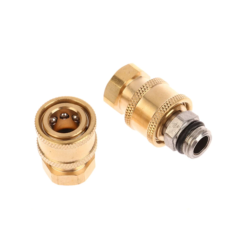 Car Washer Foam Lance Connector 1/4 Inch Quick Connect Socket ＆ Quick Connect With Female M14*1.5 For Pressure Washer Water Gun