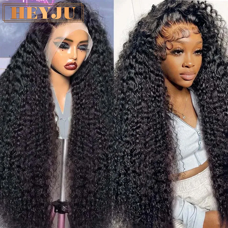 Brazilian Curly Human Hair Wig Deep Wave Lace Frontal Wig Water Wave Transparent Lace Front Wig 13x4 Lace Wigs For Women On Sale